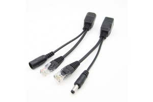 POE Pasif Kablo Çiftli Set DC 24V / 12V
