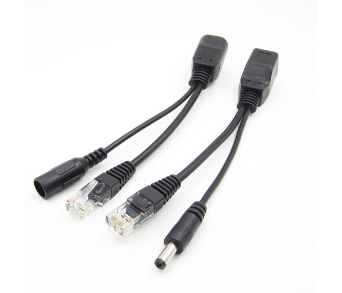 POE Pasif Kablo Çiftli Set DC 24V / 12V