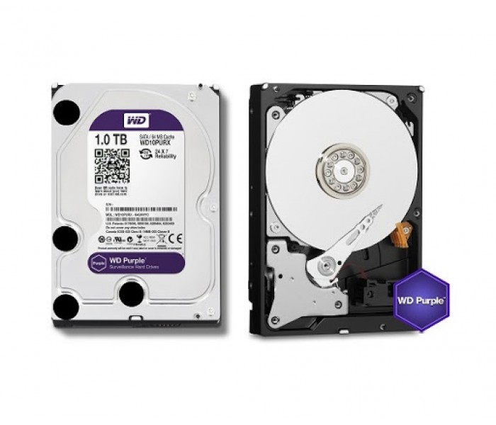 Western Digital Purple 1 TB Güvenlik Kamera Harddiski Orjinal Distribütör Garantili 1TB 7/24 HDD