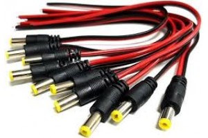 5  Adet DC Erkek Power Jack-Enerji Jakı Kablo 25cm 'lik