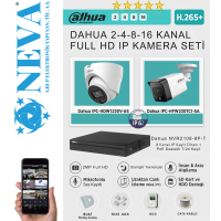 Dahua Sesli 2MP 1080P 4 - 8 - 16 Kameralı Full HD Starlight IP Set Seçenekli Hazır Kamera Seti Kendi Setini Oluştur