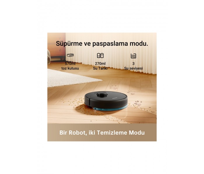 Dreame Bot D9 Max Robot Süpürge Vakum ve Paspas