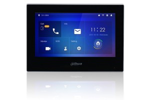Dahua VTH2621G-P 7 Inc Daire içi Dokunmatik Ekranlı Poeli Monitör Ip İntercom Diafon Siyah