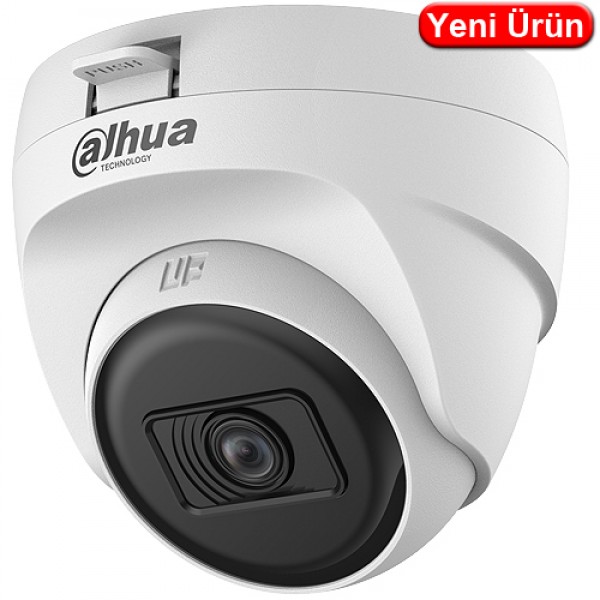 Dahua HAC‐T1A21‐U-A‐0280B 2MP Dahili Sesli Full HD 2.8mm Lens HDCVI Dome Kamera