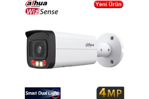 Dahua IPC-HFW2449T-AS-IL-0360B 4MP H265+ 3.6MM Akıllı Çift Işıklı IP67 Dahili Mikrofonlu POE IP Bullet Kamera