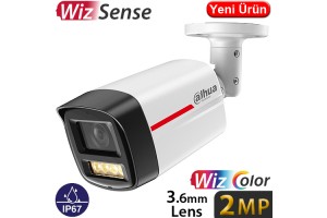 Dahua IPC-HFW2249TL-S-PRO 2MP 1080P Gece Renkli Sesli Wizcolor Poeli Akıllı IP Bullet Kamera