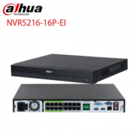 Dahua NVR5216-16P-EI 4K H265+ 16Kanal POE 32Mp Destekli 2 HDD Desteği 384Mbps Bant Genişliği POE NVR Kayıt Cihazı