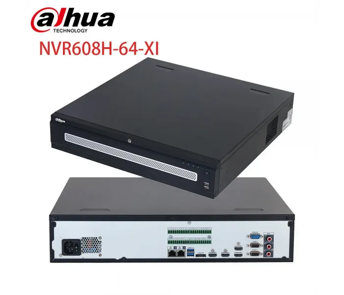 Dahua NVR608H‐64‐XI 64 Kanal 4K H265+ Raid Özellikli Wizmind Akıllı NVR Kayıt Cihazı