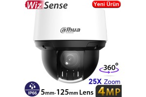 Dahua SD4A425DB-HNY Sesli 4MP 25x WizSense Network IP Poe PTZ Kamera