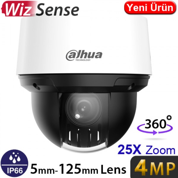 Dahua SD4A425DB-HNY Sesli 4MP 25x WizSense Network IP Poe PTZ Kamera