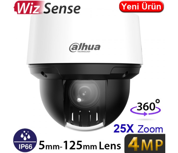 Dahua SD4A425DB-HNY Sesli 4MP 25x WizSense Network IP Poe PTZ Kamera