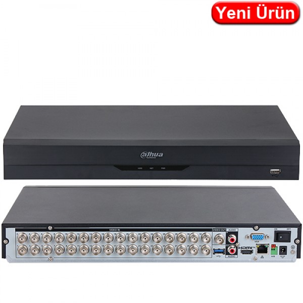 Dahua XVR4232AN-5M-I H265+ 5MP 1080P 2X16TB HDD Destekli Akıllı Hibrit XVR Kayıt Cihazı