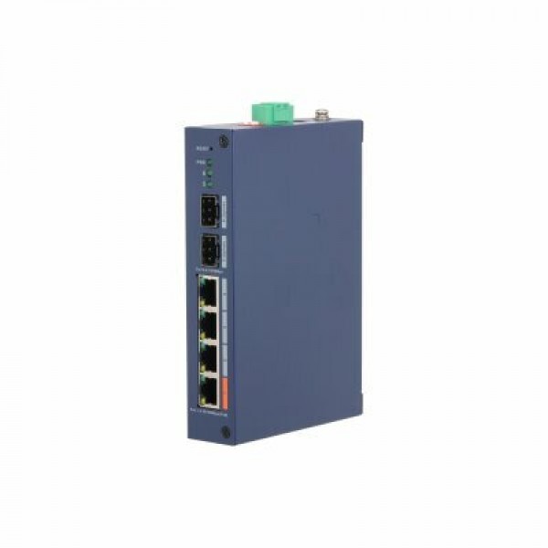 Dahua DH-CHS4206-4ET-60 6-Port Cloud Managed Hardened Yönetilebilir Switch 4 Port PoE 2SFP