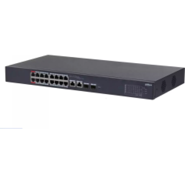 Dahua DH-CS4220-16GT-135 20-Port Yönetilebilir 16 Port Gigabit PoE 2 Uplink Gigabit 2 SFP Bulut Gigabit Switch
