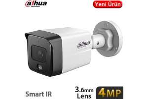 Dahua IPC-HFW1431TC1-SA-0360B-S6 H265+ 4MP 3.6MM Sesli 256GB SD Destekli İnsan Algılamalı Akıllı Poe IP BULLET KAMERA-30MT