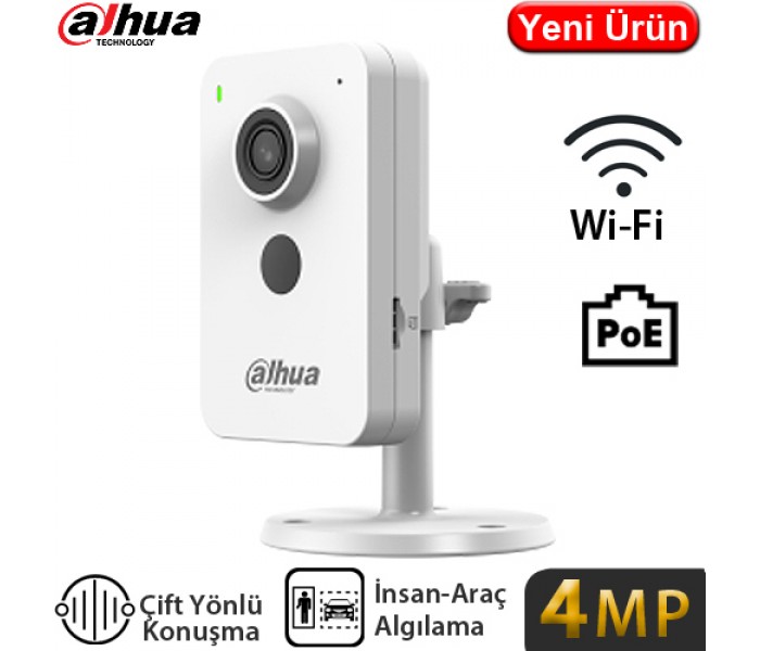 Dahua IPC-K1430K-STW H265+ 4MP Wifi ve Poeli 2.8MM Lens Geniş Açılı Karşılıklı Konuşmalı Bakıcı Bebek Kamerası