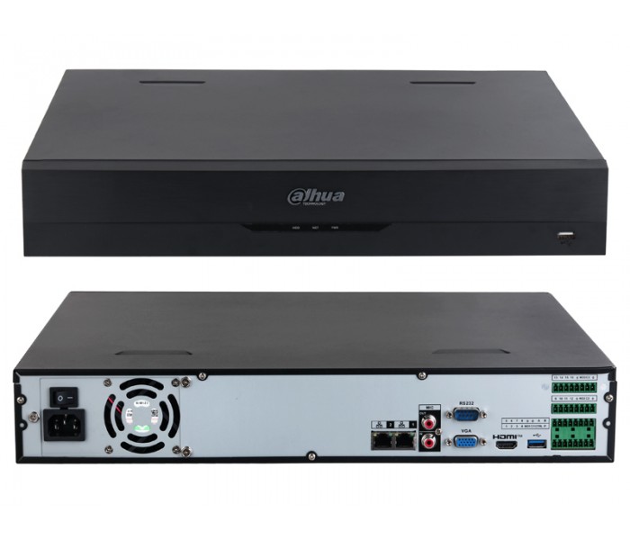 Dahua NVR4432-EI 32Kanal 16Mp H265+ 4 HDD Desteği 1080P Kayıt 256Mbps Bant Genişliği 2 Port GigaBit Lan NVR