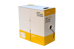 Dahua Outdoor Dış Ortam Kalın 305mt Siyah LSZH Full Saf Bakır Orjinal Cat6 Kablo