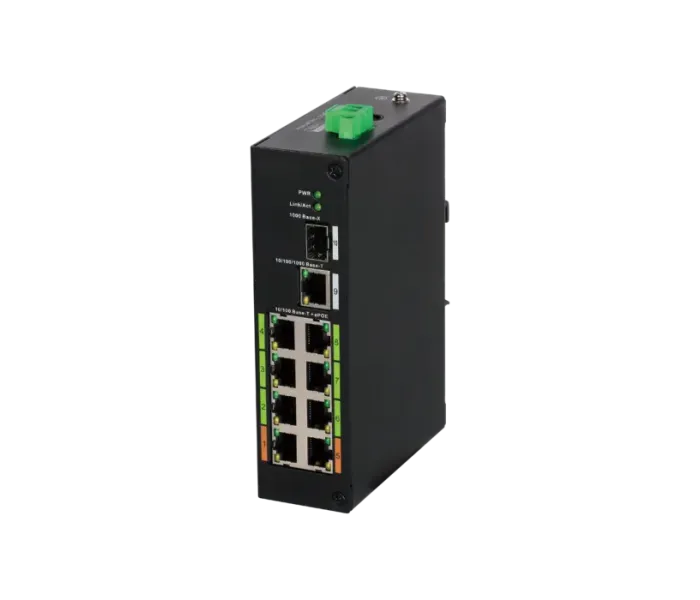 Dahua LR2110-8ET-120 8 Portlu 800mt Uzun Mesafe ePoE Switch