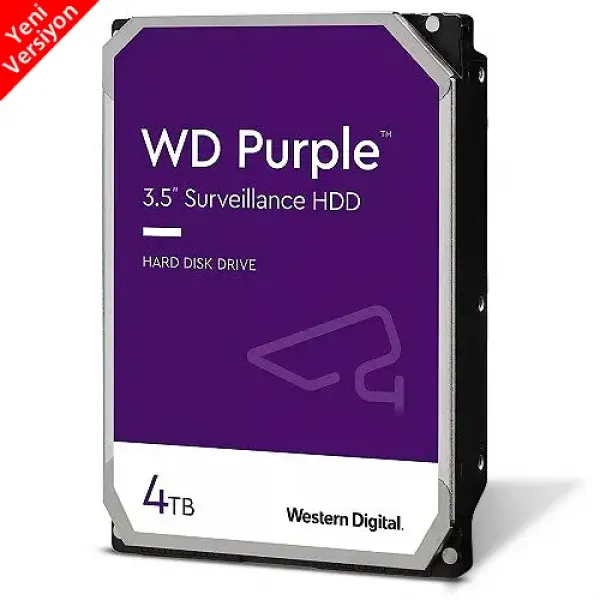 Western Digital Purple 4 TB Orjinal Güvenlik Harddiski Orjinal Distribütör Garantili 4TB 7/24 HDD