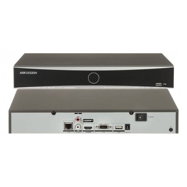 Hikvision DS-7616NXI-K1 16Kanal 12MP 4K H265+ AcuSense 1 HDD Desteği 2160P Kayıt 160Mbps Bant Genişliği Metal Kasa NVR