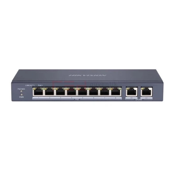 Hikvision DS-3E0310P-E/M 8 Port Poe switch 2 Uplink Gigabit 60 Watt 