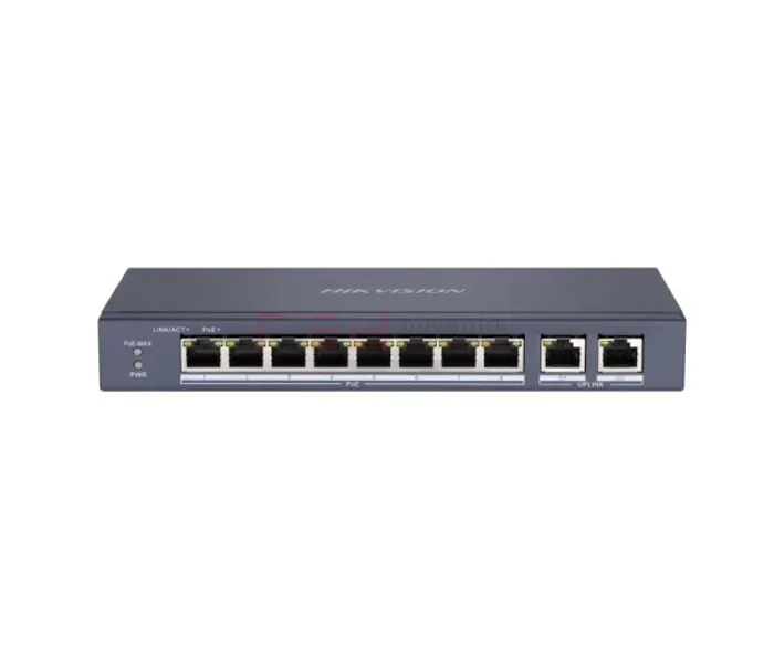 Hikvision DS-3E0310P-E/M 8 Port Poe switch 2 Uplink Gigabit 60 Watt 