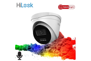 Hikvision Hilook IPC-T220HA-LUFC 2Mp 1080P 2.8mm Lens H265+ Dual Light Renkli Gece Görüşü Dahili Mikrofon IP67 PoE Dome IP Kamera