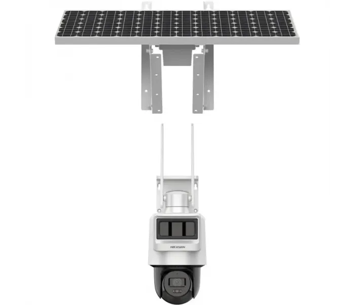 Hikvision Hilook PTZ-N2C400I-K/4G/C09S20 20 W Panel 90 W Pil 4MP 2.8MM Karşılıklı Konuşmalı 4G Solar PT IP Kamera