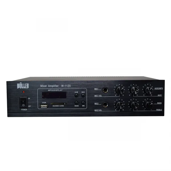 Amfi W-1120 100V Hat Trafolu Mikser Amplifikatör