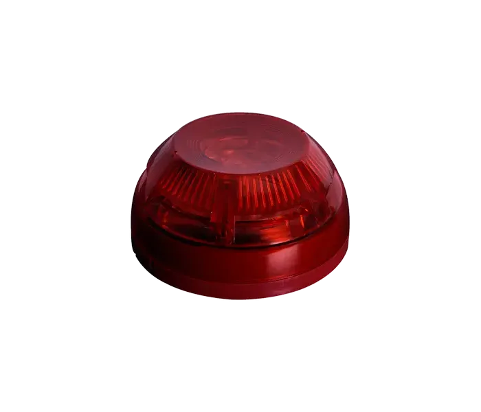 Teknim Konvansiyonel Flaşörlü Alarm Sireni, Kırmızı EN 54 Sertifikalı