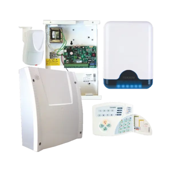 Teknim SET VAP-404PT PSTN Li Kablolu Hırsız Alarm Seti Akü Hariç