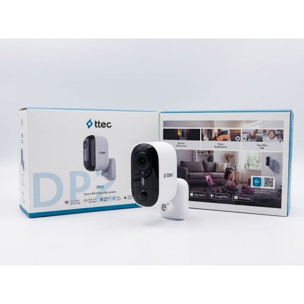 ttec DP2 2MP  Sesli Karşılıklı Konuşmalı Alarmlı Wifi İç Ortam Bataryalı Kamera