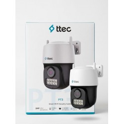ttec PT3 3MP Karşılıklı Konuşmalı Hareket Takipli Alarmlı Dış Ortam PT Wi-Fi Kamera
