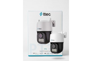 ttec PT3 3MP Karşılıklı Konuşmalı Hareket Takipli Alarmlı Dış Ortam PT Wi-Fi Kamera