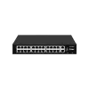 ttec 24 Port 10/100 Fast Ethernet Tak Çalıştır Poe Switch 2 Gigabit Uplink, 24 Port PoE+ (300W) (TSS)