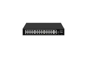 ttec 24 Port 10/100 Fast Ethernet Tak Çalıştır Poe Switch 2 Gigabit Uplink, 24 Port PoE+ (300W) (TSS)