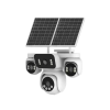 E-sim Özellikli 4G Solar 4 lensli 4K (4×2MP) Gece Renkli Karşılıklı Konuşmalı Çok Lensli Güneş Enerjili PTZ Kamera