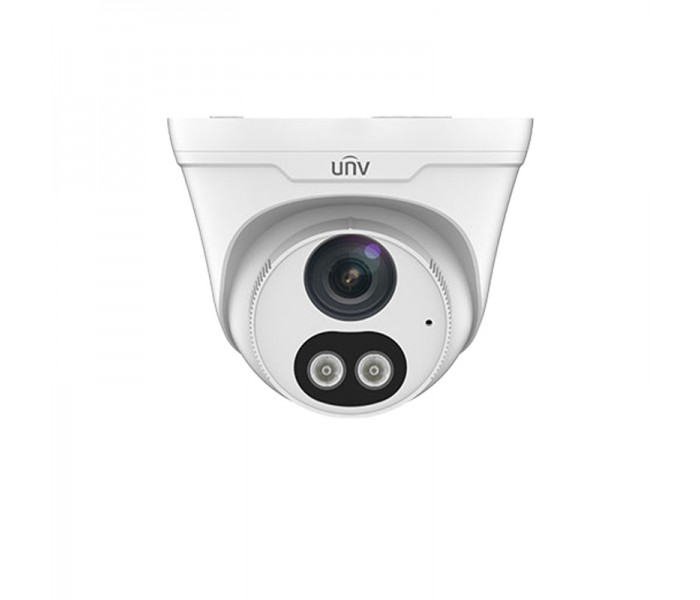 Uniview UNV IPC3612LE-ADF28K-KC-WL 2MP 1080P H265+ Full Color Renkli Sesli Hoparlörlü 120DB WDR Poe IP Dome Kamera
