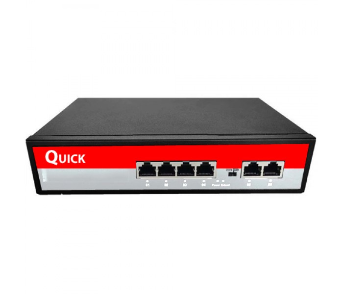 QUICK 4 PORT POE 2 Uplink 78Watt Poe Switch