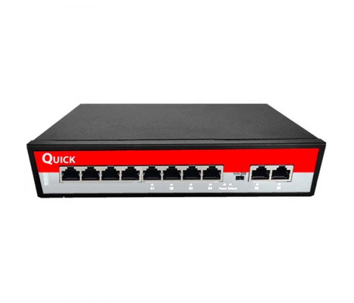 QUICK 8 PORT POE 2 Uplink 120Watt Poe Switch