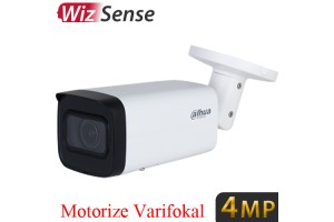 Dahua IPC-HFW2441T-ZAS Sesli 4MP 2.7mm-13.5mm IK10 WIZ SENSE 120DB WDR Motorize Poe IR BULLET IP Kamera 60MT