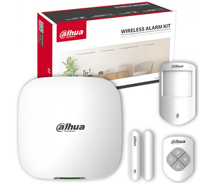 Dahua ART-ARC3000H-03-GW2 Kablosuz Wifi +2G Sim Kart Alarm Seti Pır Dedektör +Manyetik Kontak +Kumanda