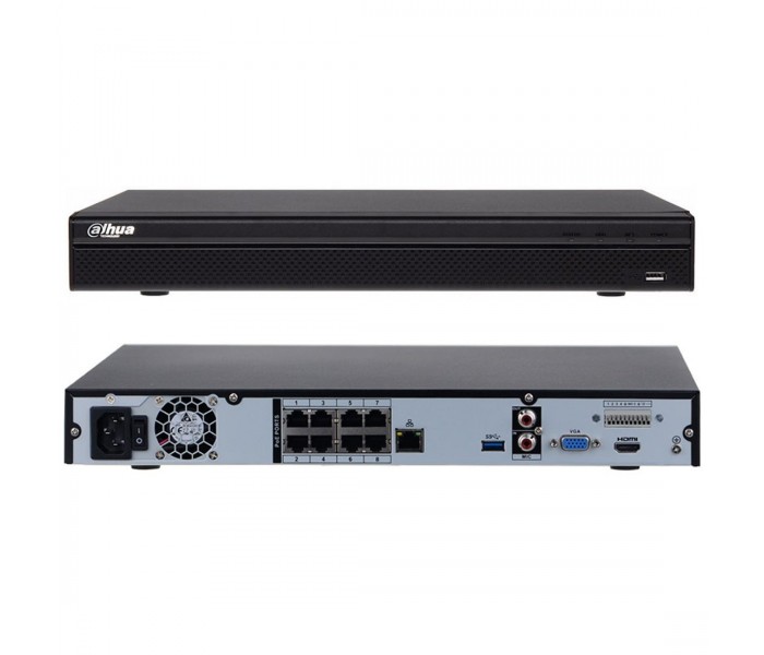 Dahua NVR4208-8P-4KS2/L 8 Kanal 8 Poe 2 HDD 4K (8MP 6MP 5MP 4MP 3MP 2MP) H265+ Nvr Kayıt Cihazı