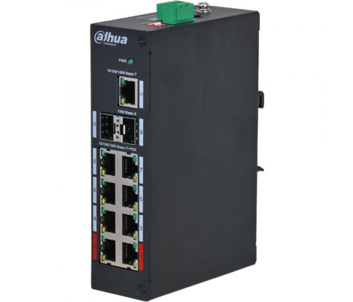 Dahua Pfs3211-8gt-120-V2 11 Port Gıgabıt(8 Port Poe) (8ge Poe +1ge+2ge Sfp Toplam 120w Poe) Swıtch