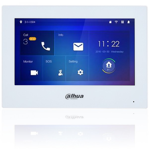 Dahua VTH2621GW-WP 7 İnc Villa Tipi İntercom Wifili Ve Poeli Dokunmatik Monitör IP Diafon