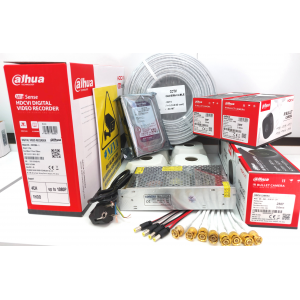 DAHUA 4 Kameralı XVR1B04 H265+ 2mp 1080P Hdcvı-Ahd Full Hazır Set 4Lü Dıs Mekan Set 240GB SSD'Lİ