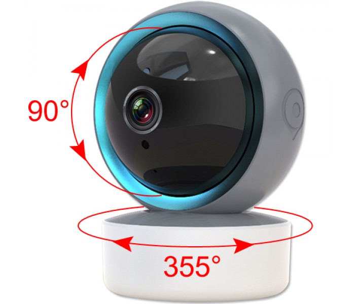 TUYA (JS-P166) 2MP 1080P 360 Derece Hareket Algılama İki Yönlü Ses Gece Görüş Akıllı Wifi IP Kamera