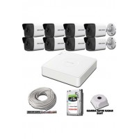 Hikvision-Haikon 4MP Ultra HD 2 4 8 16 Kameralı H265+ Dahili Sesli Seçenekli Hazır IP Kamera Seti Kendi Setini Oluştur