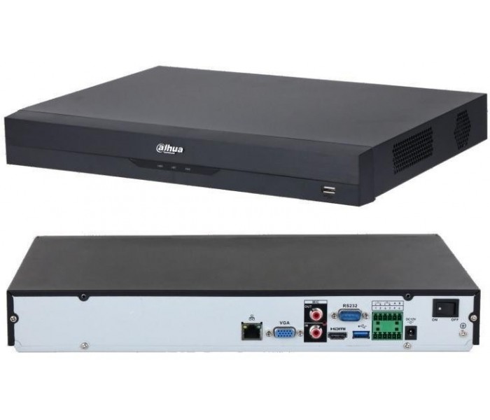 Dahua NVR5232‐EI 32 Kanal H265+ 2 HDD 4K (12MP 8MP 6MP 5MP 4MP 2MP 1080P) Akıllı NVR Kayıt Cihazı